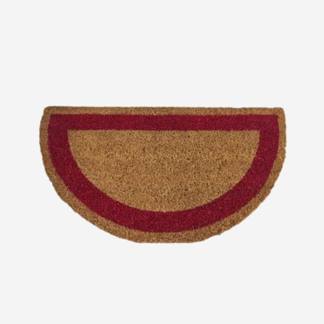 Halvmåneformad dörrmatta i kokos