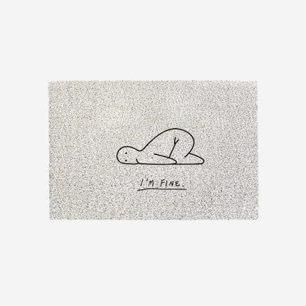 Rolig dörrmatta med texten 'I'm Fine'