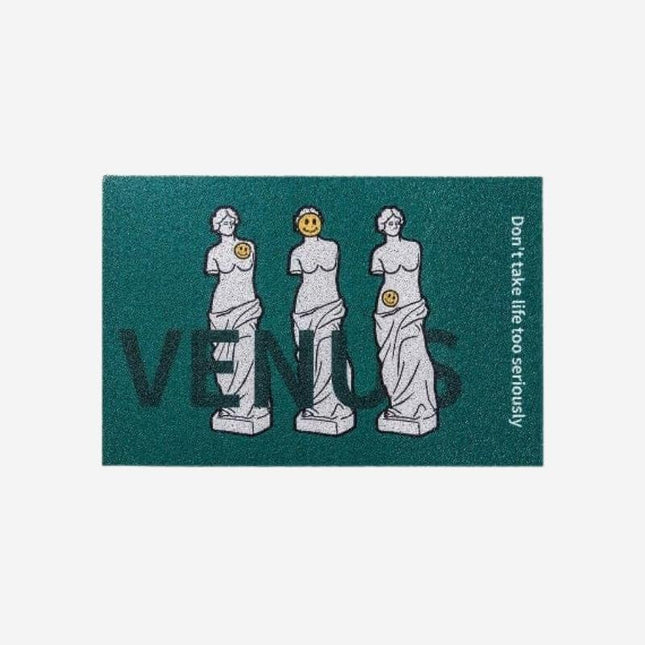 Designad dörrmatta med Venus-statyer