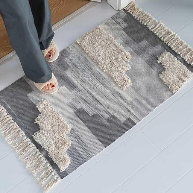 Sängmatta i bomull med textur