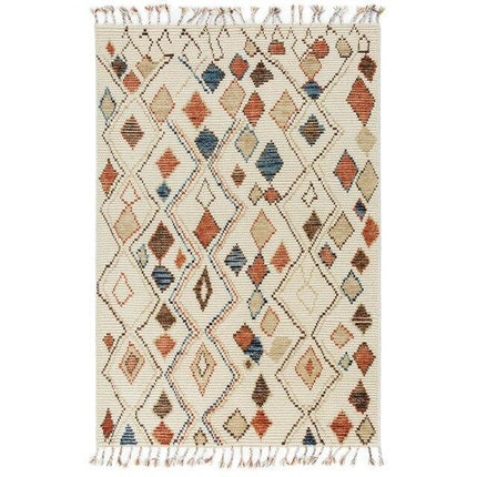 Narva berbermatta i färgglad ull