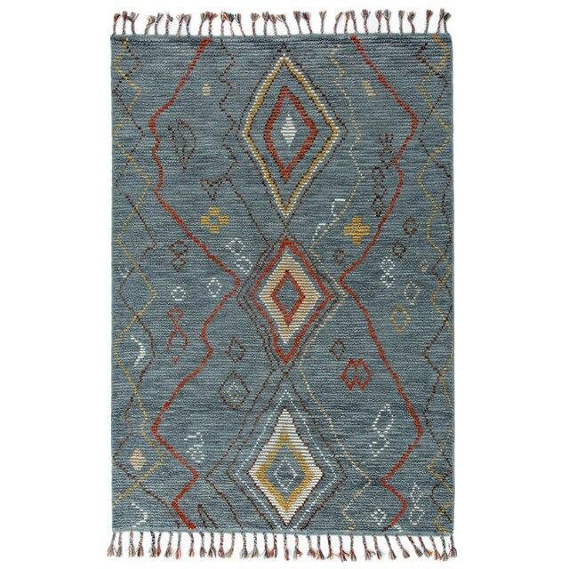 Lyxig mönstrad berbermatta för vardagsrum