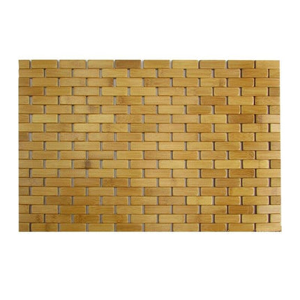 Halkfri badrumsmatta i bambu design