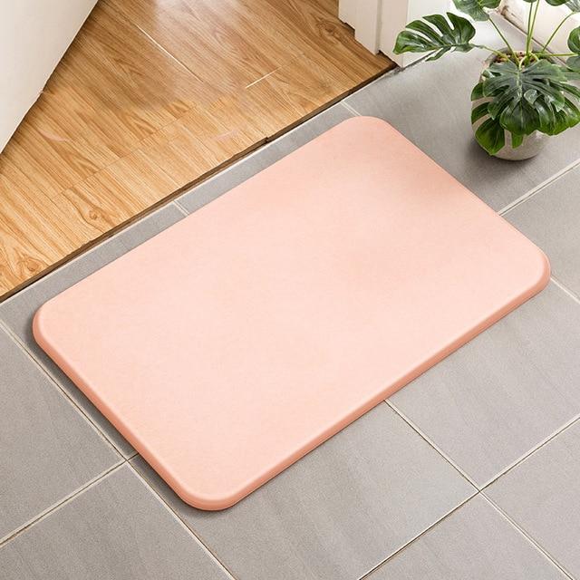 Halkfri badrumsmatta i kiselgur