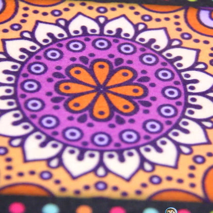 Köksmatta med färgglatt mandala mönster