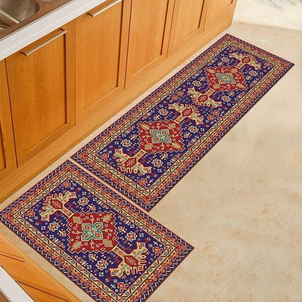 Tvättbar köksmatta med persiskt mönster