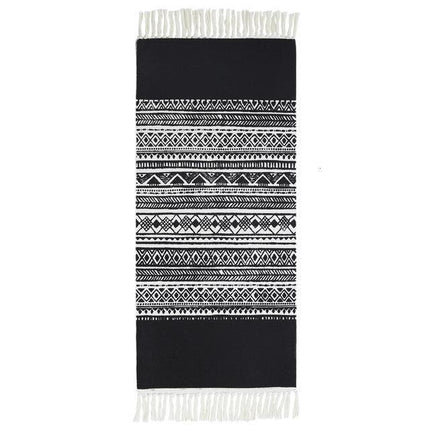 Sängmatta i bomull med fransar