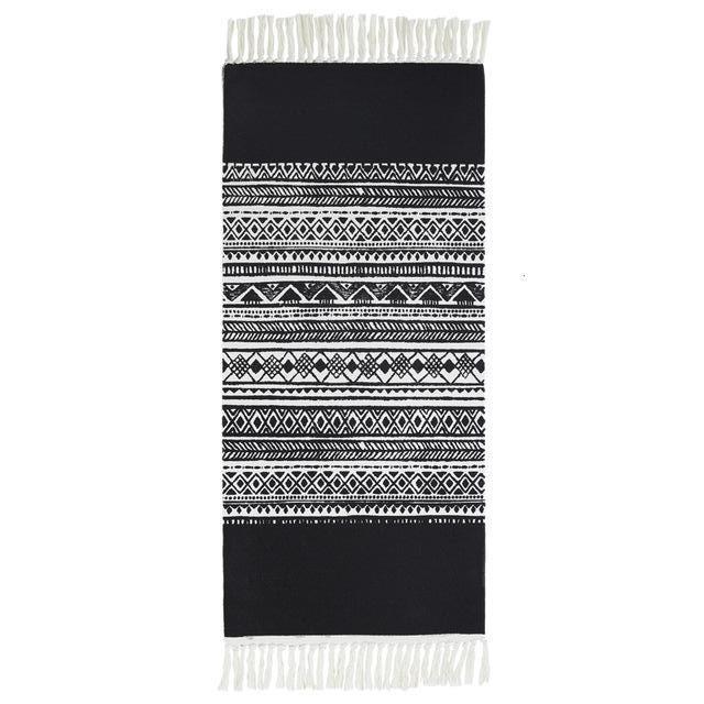 Sängmatta i bomull med fransar