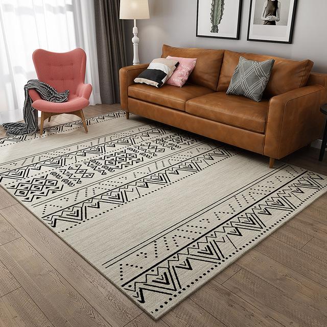 Modern designmatta i marockansk stil