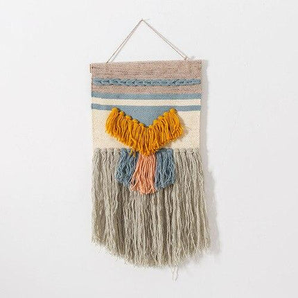 Handvävd indisk väggbonad i boho-stil