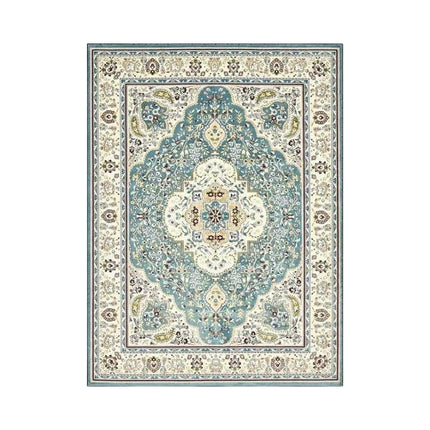 Orientalisk matta i blått och beige