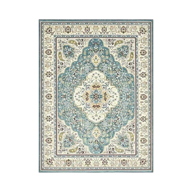 Orientalisk matta i blått och beige