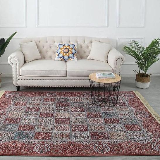 Persisk matta med lapptäcksmönster