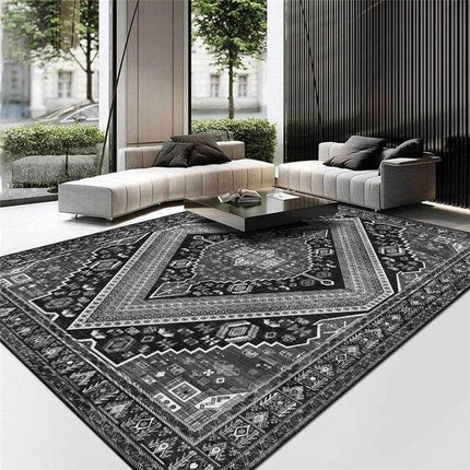 Svartvit persisk matta modern design