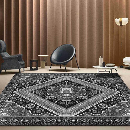 Svartvit persisk matta modern design