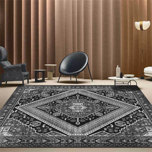 Svartvit persisk matta modern design