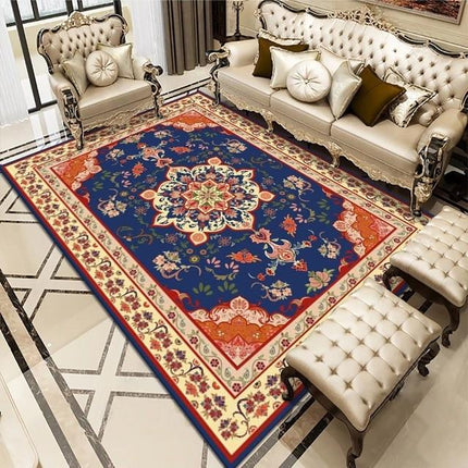 Persisk matta med orangea detaljer