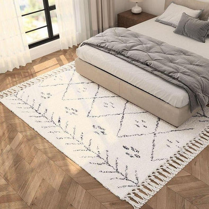 Ljus berbermatta med diskret mönster